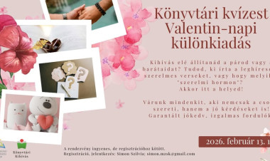 Valentin-napi könyvtári kvízest – közös élmény a szerelmesek napján