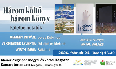 Három költő, három világ – kortárs versek találkozása a könyvtárban