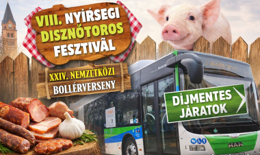 Ingyenes belépéssel és díjmentes buszjáratokkal vár a VIII. Nyírségi Disznótoros Fesztivál