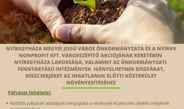 „Ültess egy fát a holnapért!” – városszépítő akció indul Nyíregyházán