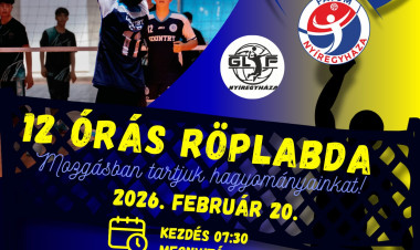 Tizenkét órán át pattog a labda Nyíregyházán – röplabdamaratont rendeznek az Árok utcai iskolában