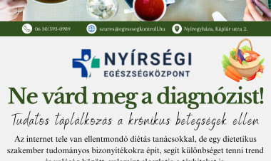 Ne várjuk meg a diagnózist! – előadás a tudatos táplálkozásról