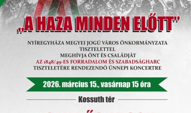 Ismerős Arcok nagykoncerttel zárul a március 15-i ünnepség Nyíregyházán