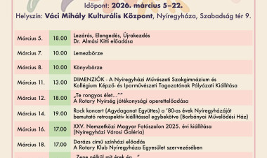 Tavaszi Művészeti Hetekkel pezsdül fel a város kulturális élete