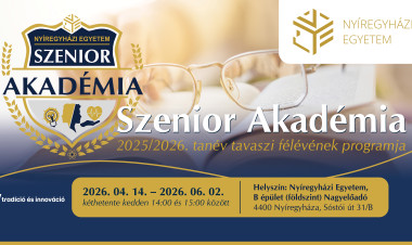 A Szenior Akadémia tavasszal is várja az érdeklődőket a Nyíregyházi Egyetemen
