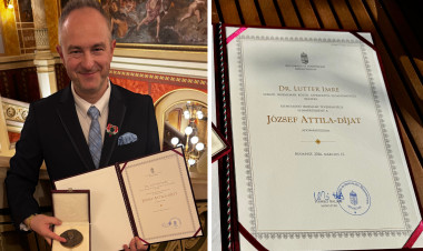 József Attila-díjat kapott a nyíregyházi származású dr. Lutter Imre