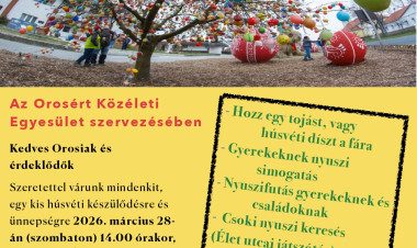 Húsvétváró családi programra hívják az orosiakat március végén  
