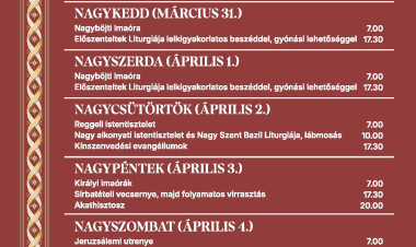 A húsvétra készül a Szent Miklós-székesegyház – nagyheti liturgiák Nyíregyházán