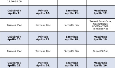 Palánták, termelői portékák és bababörze – programokkal vár áprilisban a Kertvárosi Esély Piac
