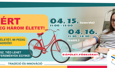 Véradással életeket menthetnek a hallgatók a Nyíregyházi Egyetemen