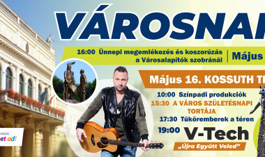 Városnap Nyíregyházán – ünnepi programokkal és koncerttel készül a város