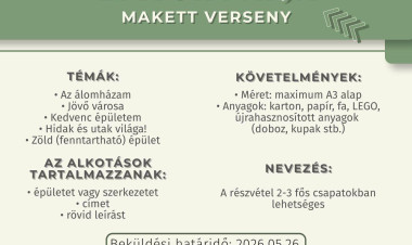 Makettversenyt hirdetnek az Építők Napja alkalmából Nyíregyházán