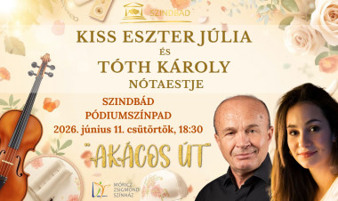 Nótaestet ad Kiss Eszter Júlia és Tóth Károly a Szindbád Pódiumszínpadon