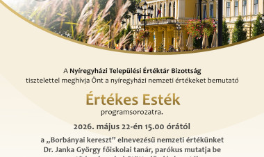 A „Borbányai kereszt” kerül az Értékes Esték programsorozat középpontjába