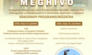 Óriástortával és V-Tech-koncerttel ünnepel hétvégén Nyíregyháza