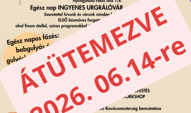 Az időjárás miatt új időpontban rendezik meg az Első Kézműves Forgatagot és Családi Napot