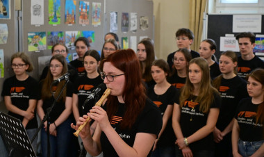 Testvérvárosi látogatás – Iserlohni diákok adtak koncertet városszerte