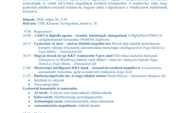 A digitalizáció és az AI kerül fókuszba a nyíregyházi DIGIFESZT szakmai napon