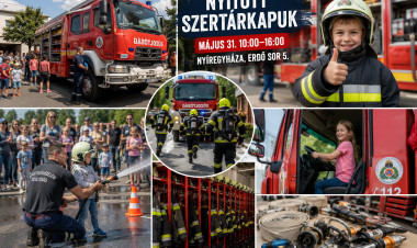 Kinyílnak a szertárkapuk Nyíregyházán – tűzoltóautók, próbariasztások és beöltözés várja a gyerekeket