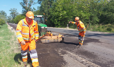 Megújul a 38-as főút Nyírtelek és Rakamaz közötti szakasza