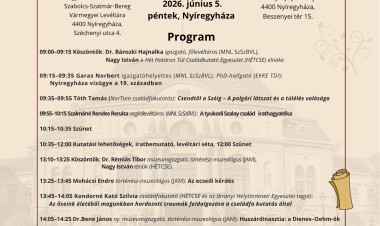 Helytörténeti és családkutató konferenciát rendeznek Nyíregyházán