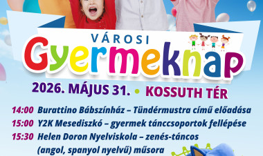 Gyermeknapi programkavalkáddal várják a családokat a Kossuth téren
