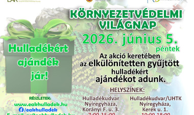Ajándékkal ösztönzik a szelektív hulladékgyűjtést Nyíregyházán