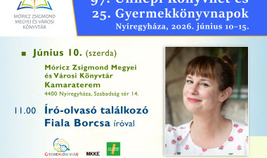 Fiala Borcsával találkozhatnak az olvasók a Könyvhéten