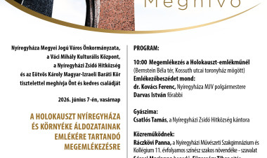 A holokauszt nyíregyházi és környékbeli áldozataira emlékeznek vasárnap