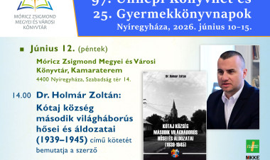 Kótaj második világháborús hőseinek és áldozatainak állít emléket új könyvében Dr. Holmár Zoltán