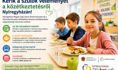 Önkormányzati felhívás - A közétkeztetésről kérik a szülők véleményét 