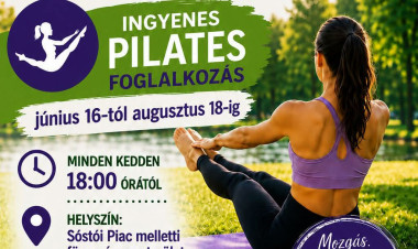 Ingyenes pilatesfoglalkozások indulnak a Sóstói-tó mellett