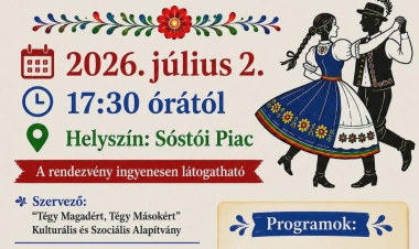 Folk és tánc tölti meg a Sóstói Piacot július elején