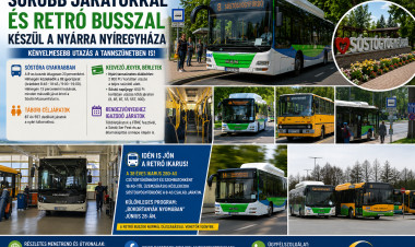 Sűrűbb járatokkal és retró busszal készül a nyárra Nyíregyháza