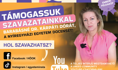 Ismét a hazai felsőoktatás legjobbjai között a Nyíregyházi Egyetem oktatója