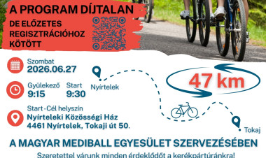 Kerékpárral Tokajba – Családi túrára várják a mozogni vágyókat