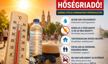 Szerda éjfélig marad a hőségriasztás – Továbbra is rendkívüli óvatosságra figyelmeztetnek