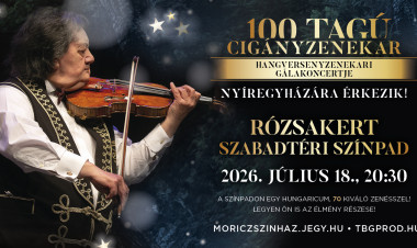 A 100 Tagú Cigányzenekar koncertshow-ja érkezik a Rózsakertbe