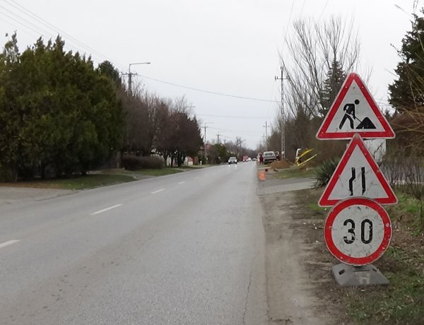 Munkálatokat végeznek a Kótaji úton, forgalomkorlátozás várható
