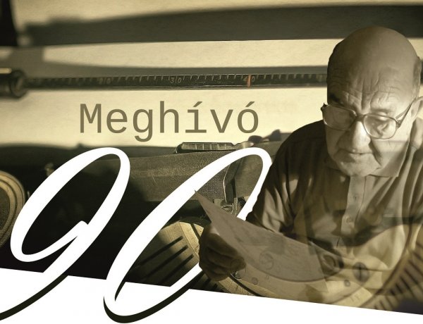 A 90 éves L. Tóth Lászlót köszöntik a Váci Mihály Kulturális Központban