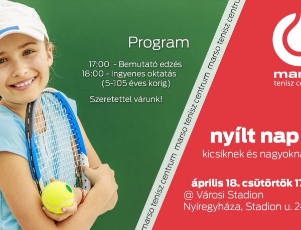 Nyílt nap a tenisz kedvelőinek - bárki kipróbálhatja a játékot