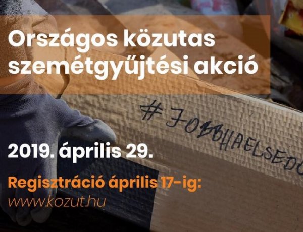 Már csak egy napig lehet jelentkezni a Magyar Közút szemétgyűjtési akciójára