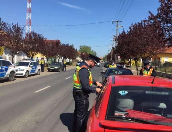 Több helyszínen tartottak ittasság-ellenőrzést Szabolcs-Szatmár-Bereg megyében