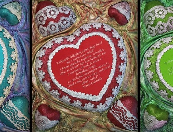 3D Textilkép kiállítás - tapintható tárlat a Móricz Zsigmond könyvtárban