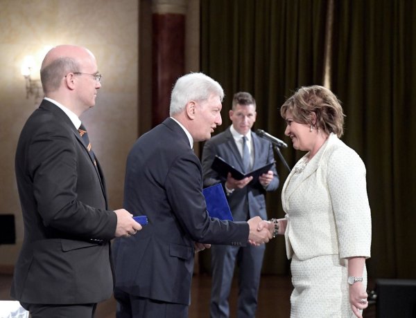 33 év munkáját ismerték el - Kiemelkedő díjakat kapott Dr. Baloghné Mester Éva 