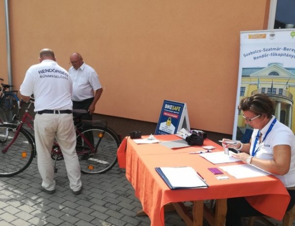 Népszerű volt a BikeSafe program Nyírpazonyban – Több mint 50 kerékpárt rögzítettek