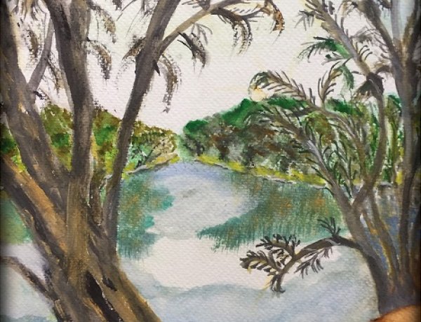 „A belső világom" - Pelyvás Gyöngyi festménykiállítása a Móricz Zsigmond könyvtárban