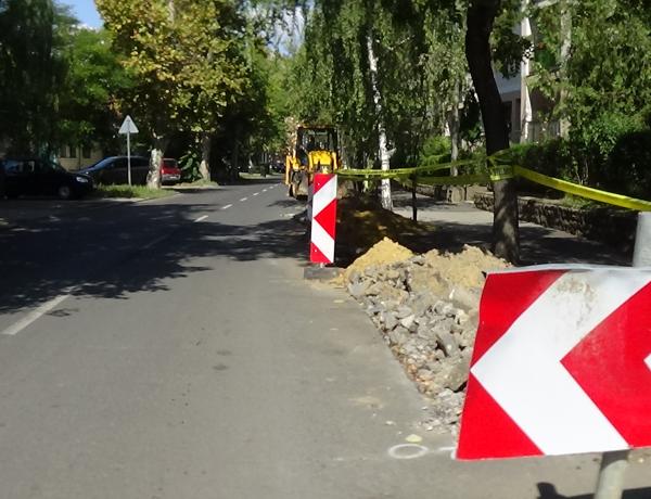Megújul a Szarvas utca Vécsey utca és Móricz Zsigmond közötti szakasza