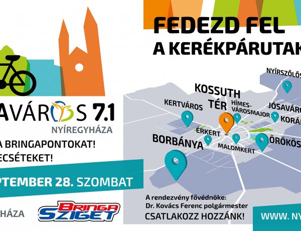 Bringaváros 7.1 – 11 városrészt és a Kossuth teret köti össze a családi sportrendezvény