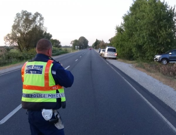 Ráfutásos baleset történt szombat este Császárszállás külterületén